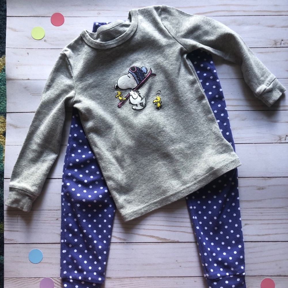 Gap peanuts 3t long sleeve pj set